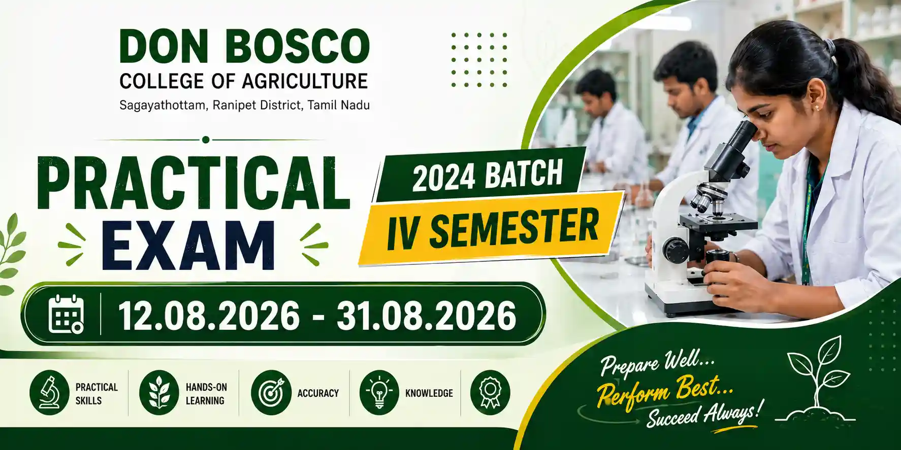 Practical exam - 2024 batch - IV Semester